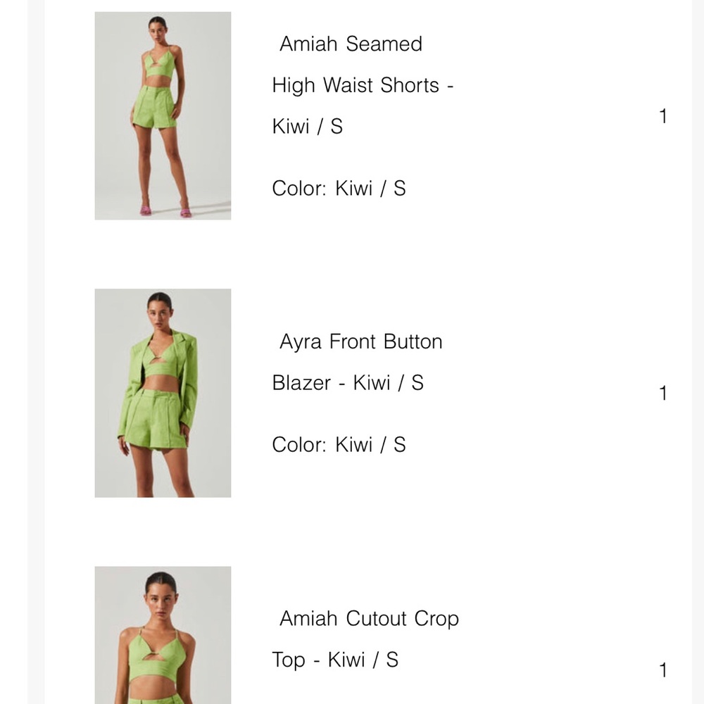 ASTR THE LABEL AMIAH Set - lime green
